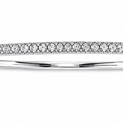 UB7554BGW/S - 14K White Gold Bangle