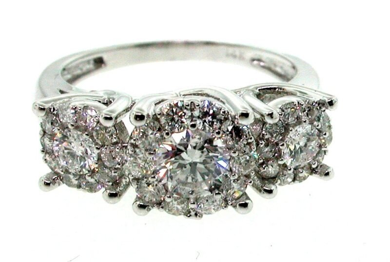 UB7687FRW-2 - 14K White Gold Fashion Ring