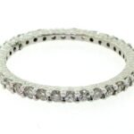 UB7723ETW/03 - 14K White Gold Anniversary Ring