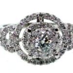 UB7922LSW/H - 14K White Gold Engagement Ring