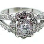 UB7957LSW/H - 14K White Gold Engagement Ring
