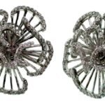 UB8088EW - 14K White Gold Earrings