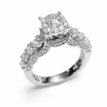 UB8106LSWBH - 14K White Gold Engagement Ring