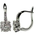 UB8322-1EW - 14K White Gold Huggies Earrings