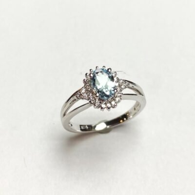 UB8446FWAQ - 14K White Gold Fashion Ring