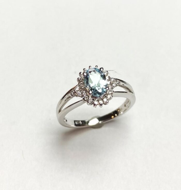 UB8446FWAQ - 14K White Gold Fashion Ring