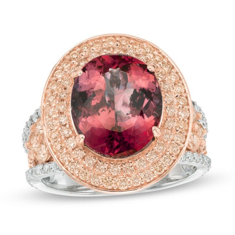 UB8767WP/TU - 14K Two Tones Gold Fashion Ring