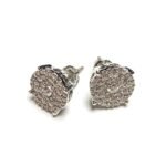 UB8772EW. - 14K White Gold Earrings