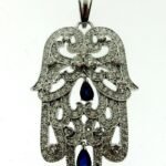 UB8903PW/SA - 14K White Gold Pendant