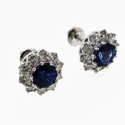 UB8925EWBJSA - 14K White Gold Earrings