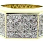 UB9413GY - 14K Yellow Gold Gents Ring