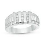 UBV3051GHW - 14K White Gold Gents Ring