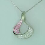 UBV3899PW/PSA - 14K White Gold Pendant