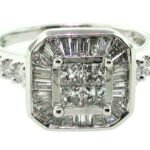 UBV4546LSW - 14K White Gold Engagement Ring