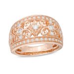 UBV6405FR-10P - 10K Rose Gold Fashion Ring