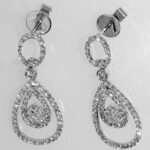 UEJ285W - 14K White Gold Earrings