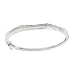 UGL061BGW - 14K White Gold Bangle