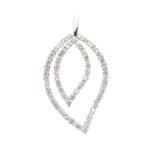 UB6183PW - 14K White Gold Pendant