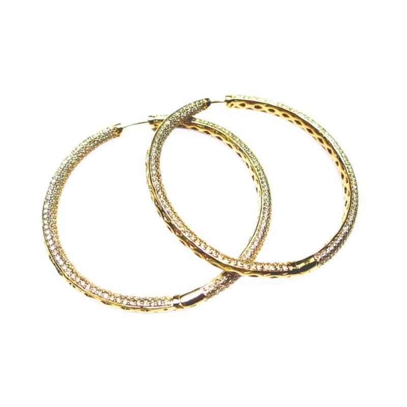 UB8773EY - 14K Yellow Gold Hoop Earring