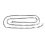 N158x12W23-17 - 14K White Gold Necklace