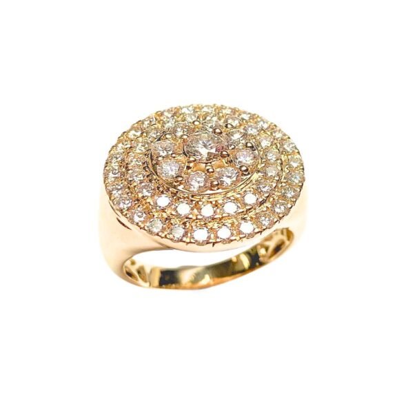 KNRGR8398Y - 14K Yellow Gold Gents Ring