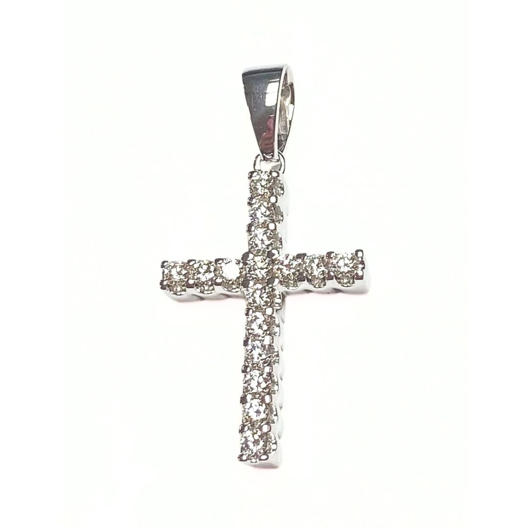 UB10132PMW1 - 14K White Gold Cross Pendant