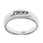 UB6375GW - 14K White Gold Gents Ring