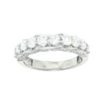 UB8106LTW - 14K White Gold Wedding Band