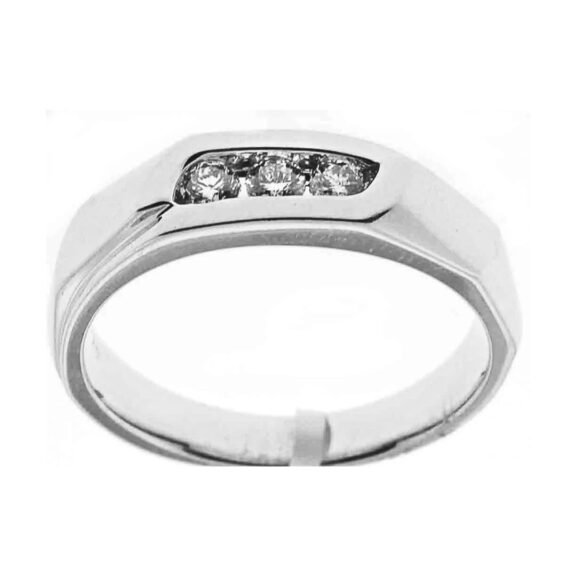 UB6375GW - 14K White Gold Gents Ring