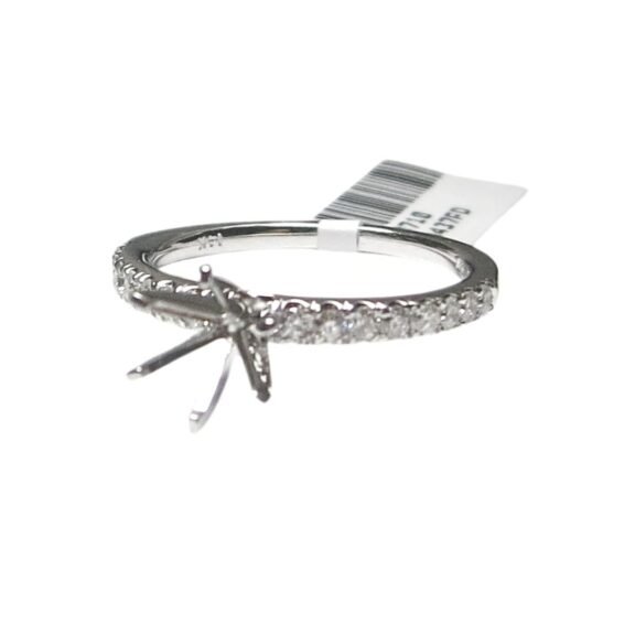 UB8112SMW. - 14K White Gold Semi Mount Ring