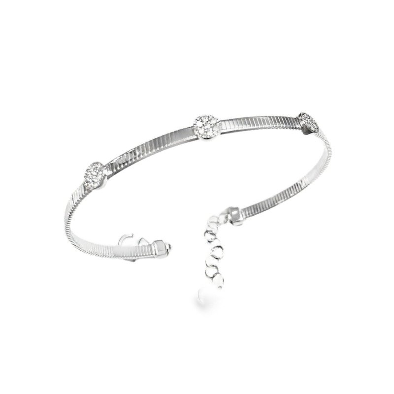 094-012-3SBGW - 14K White Gold Bangle