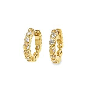 F223-10SFCEY - 14K Yellow Gold Huggies Earring