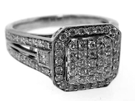 Y8CLR393CFW -  White Gold Ring