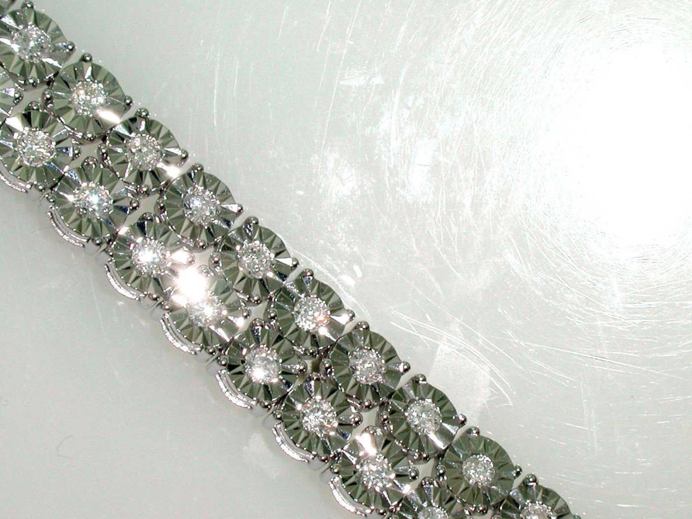 Y8RBR355H2/W - 14K White Gold Bracelet