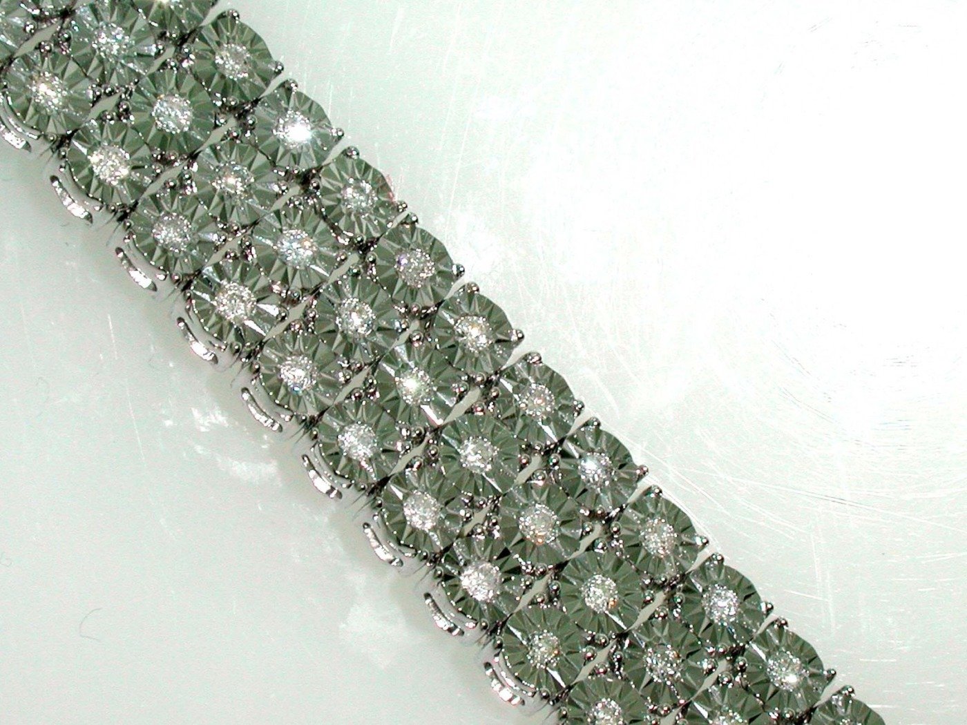 Y8RBR356J3/W - 14K White Gold Bracelet