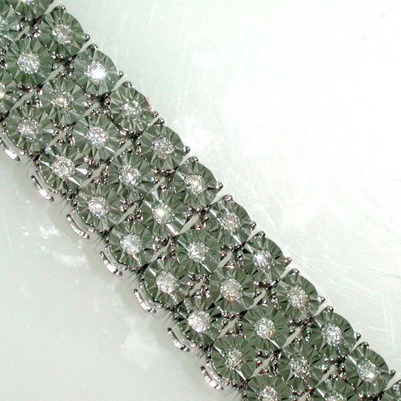 Y8RBR356J3/W - 14K White Gold Bracelet