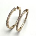 F142-5LCEY. - 14K Yellow Gold Hoop Earrings