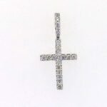 UB10465-1W23 - 14K White Gold  Cross Pendant