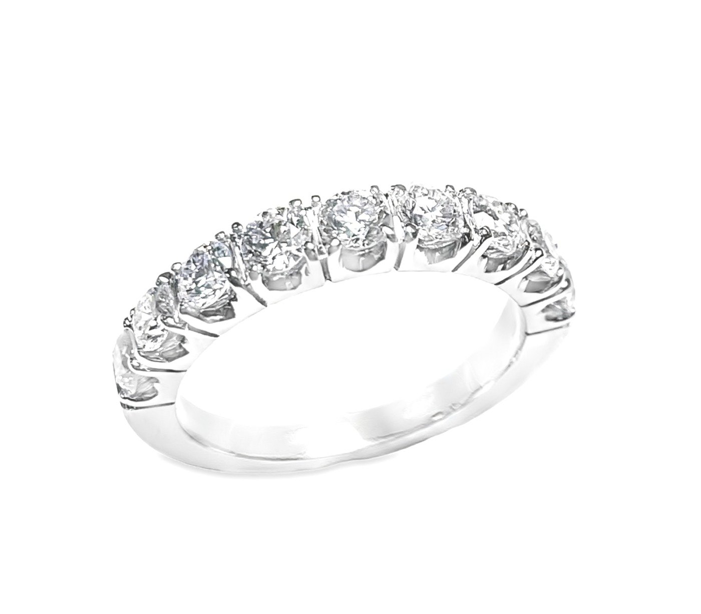 UB10512LTW - 14K White Gold Wedding Band