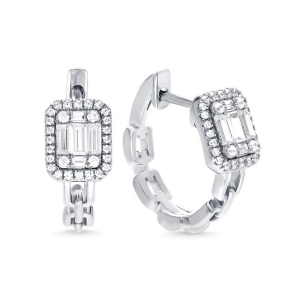 KE610583W - 14K White Gold Earrings