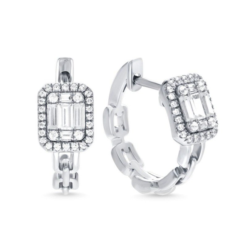 KE610583W - 14K White Gold Earrings
