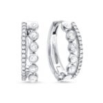 KE611896W - 14K White Gold Earring