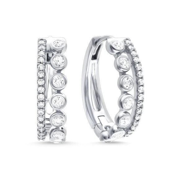 KE611896W - 14K White Gold Earring