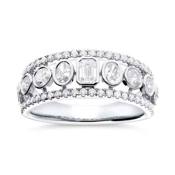 KR109199W - 14K White Gold Fashion Ring