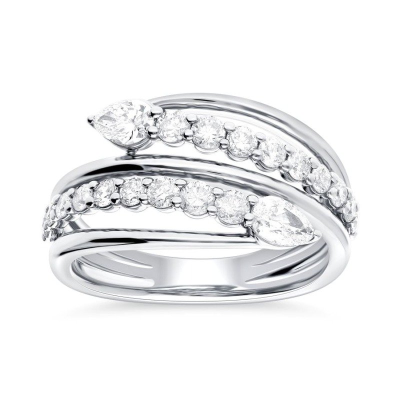 KR109306W - 14K White Gold Fashion Ring