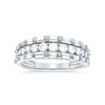 KR601686W - 14K White Gold Fashion Ring