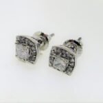 OV41054-4W - 14K White Gold Earring