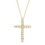 UBV6835PEY - 14K Yellow Gold Cross Pendant