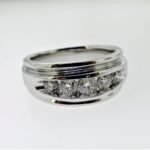 UB5751GKW53 - 14K White Gold Gents Ring