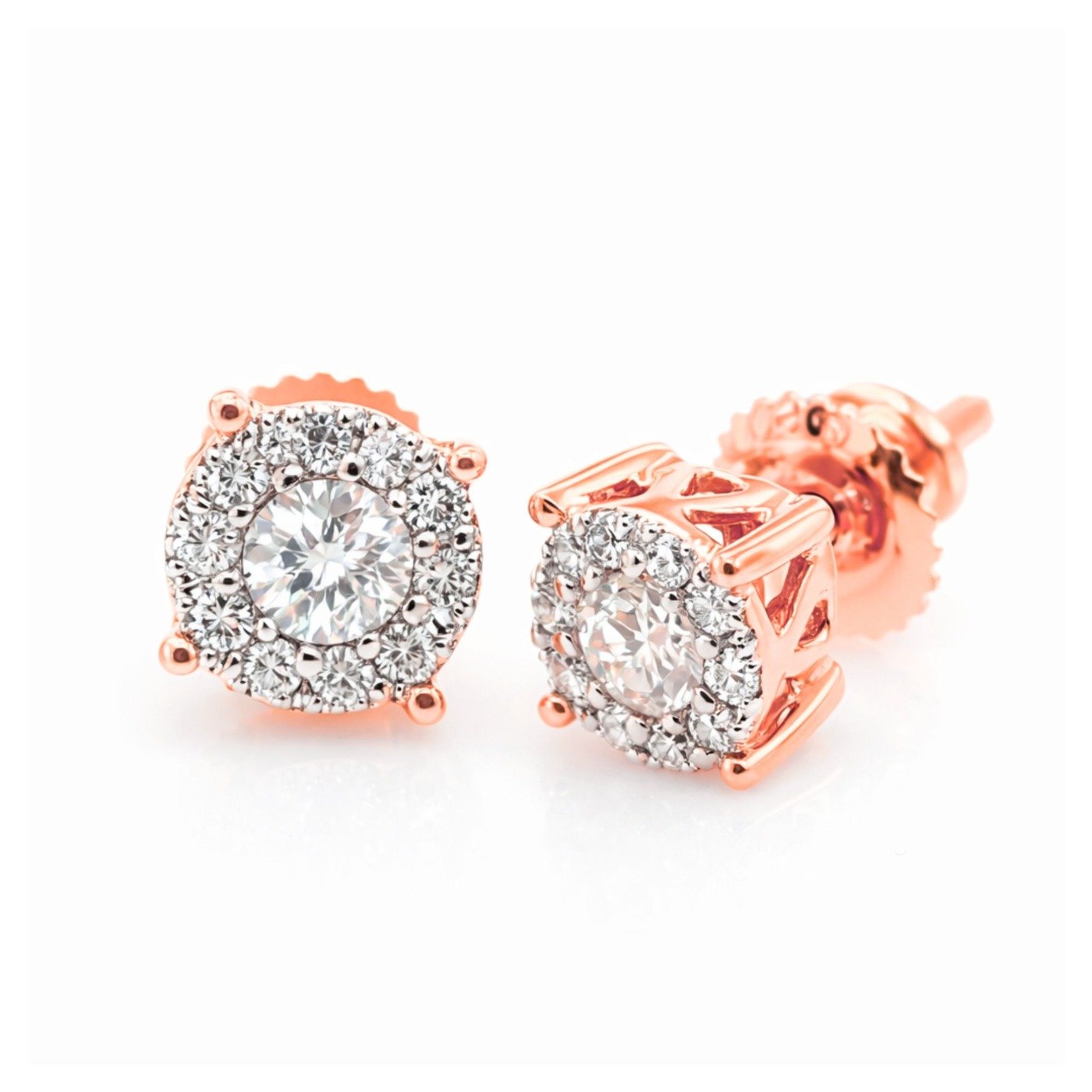 UB7663-8EP - 14K Pink Gold Earrings